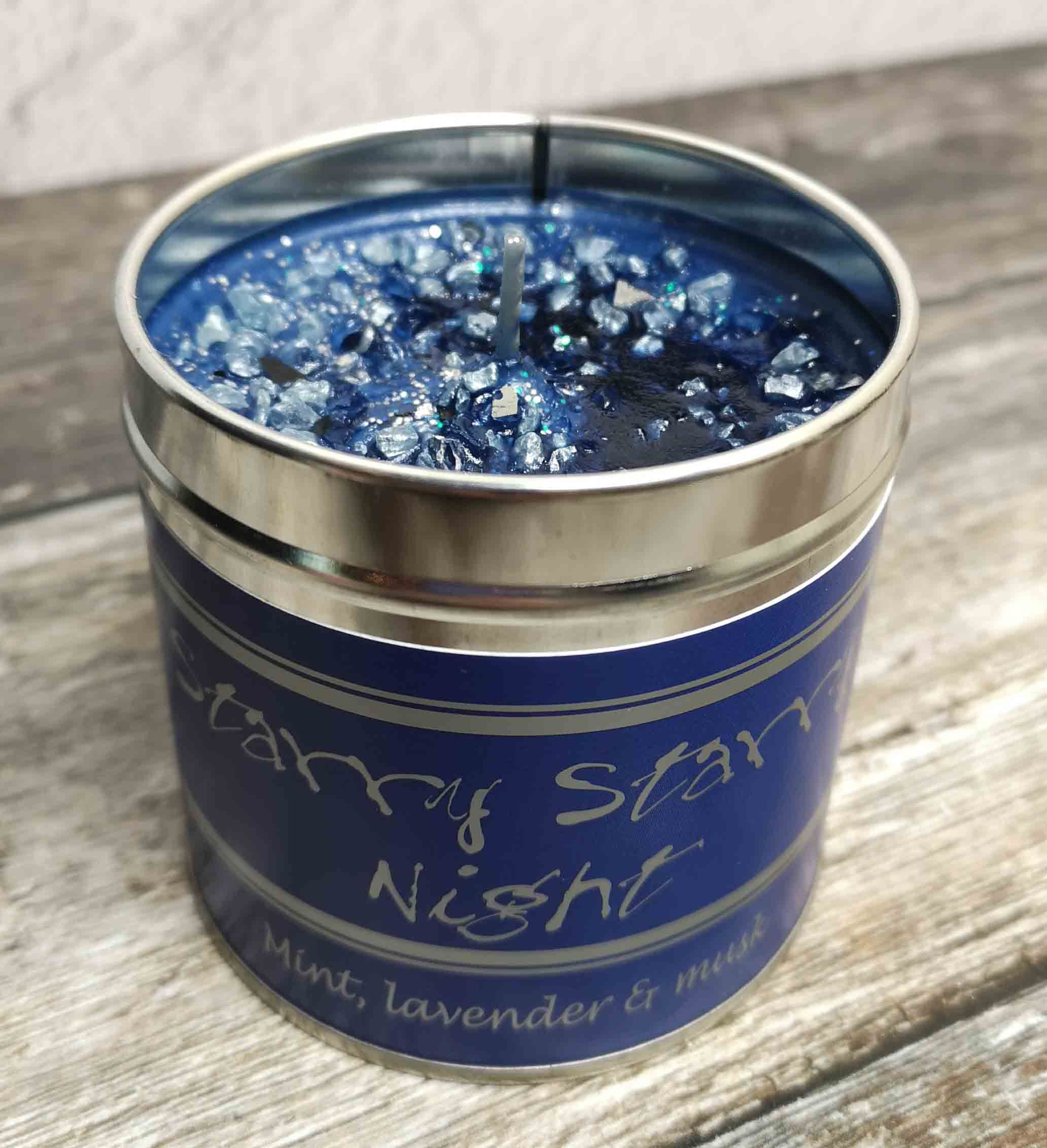 Starry Starry Night - Seriously Scented Glitter Scented Candle - The Flower Fountain
