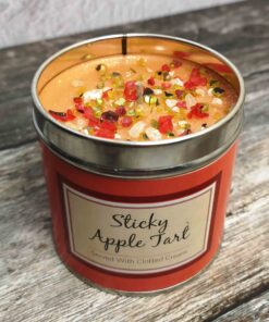 Sticky Apple tart - Seriously Scented Glitter Scented Candle - The Flower Fountain