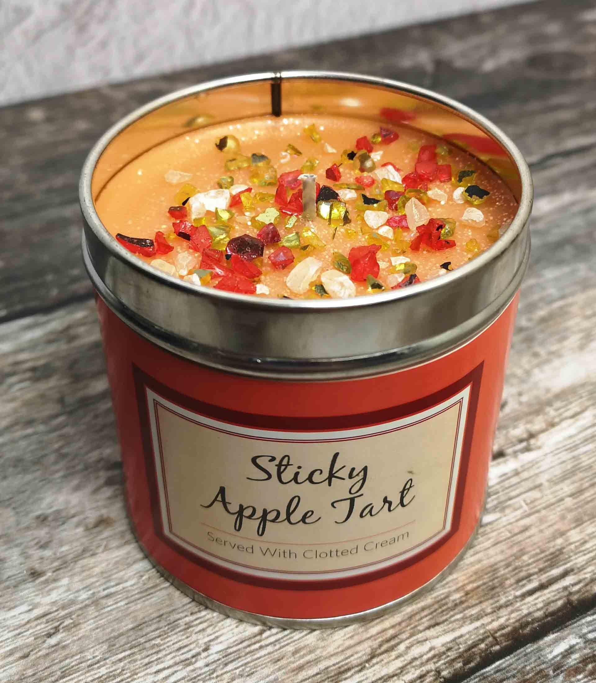 Sticky Apple tart - Seriously Scented Glitter Scented Candle - The Flower Fountain