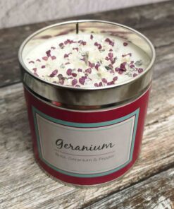 Geranium - Seriously Scented Glitter Scented Candle - The Flower Fountain