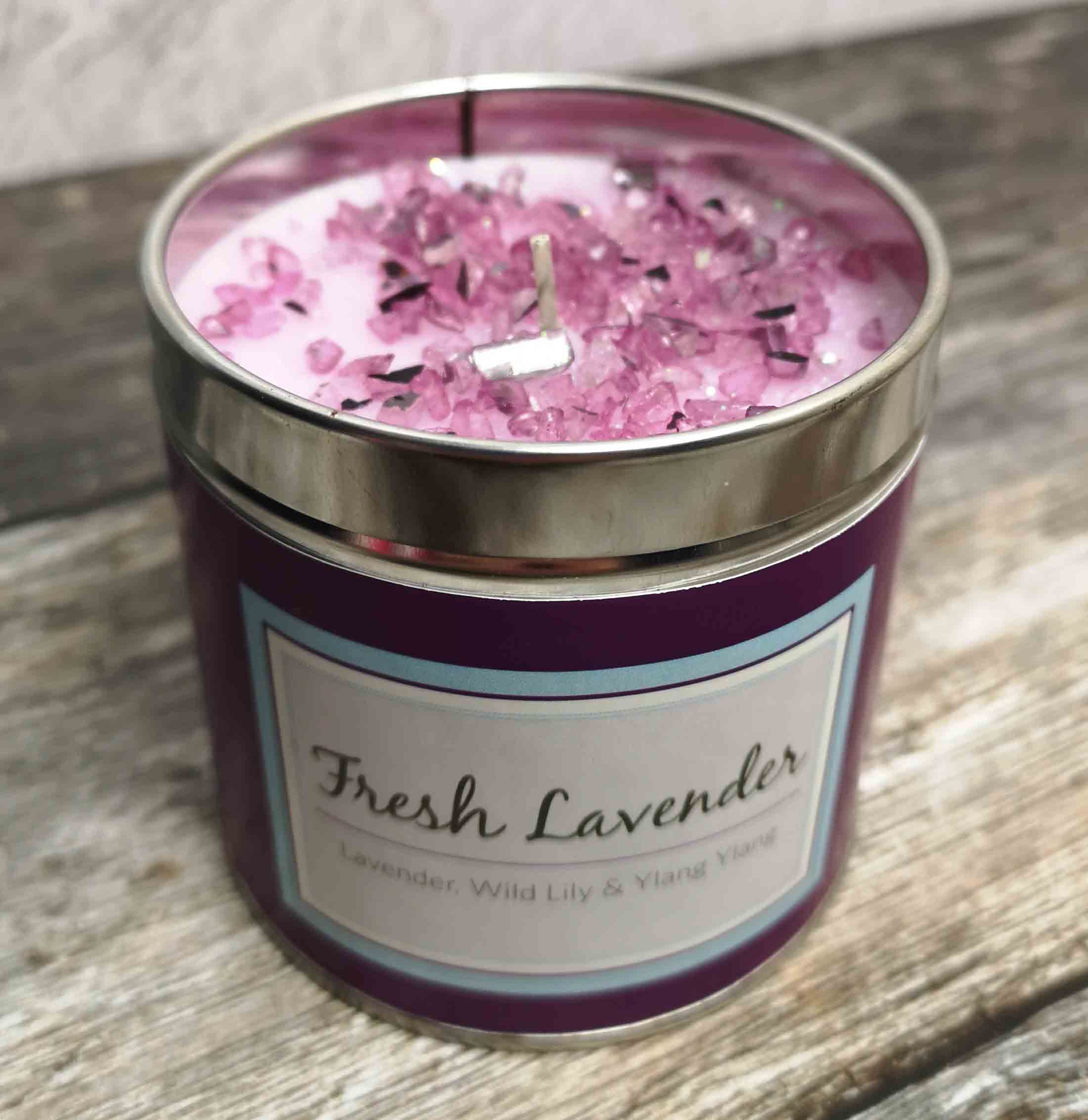 Fresh Lavender - Seriously Scented Glitter Scented Candle - The Flower Fountain
