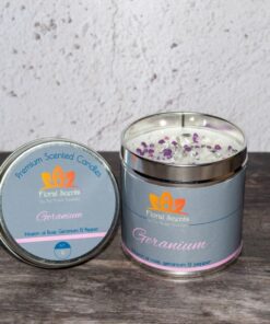 Geranium Scented Candle in a Tin