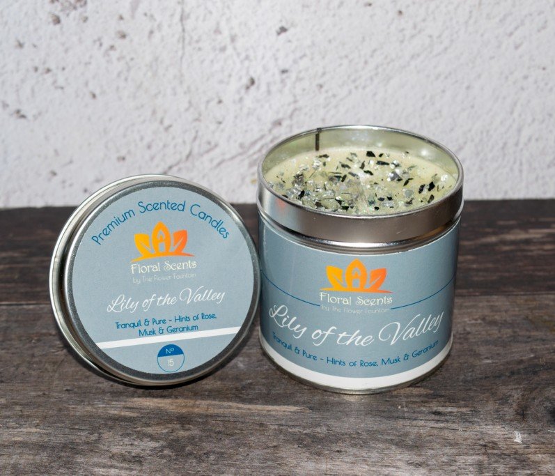 Lily Of The Valley Scented Candle in a Tin
