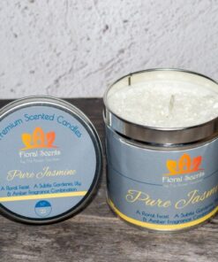 Pure Jasmine Scented Candle in a Tin