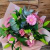 Pretty pinks and perfect flower selection in a lovely hand-tied bouquet