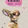 Sarah Kelleher Hello baby Girl Greeting Card