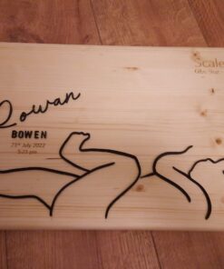 Personalised Newborn Baby Wall Hanger Gift 1:1 Scale
