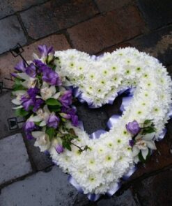 Funeral_Tributes-White-and-Lilac-Open-Heart-Wreath