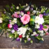 Pink, Purple and White Single Ended Spray - The Flower Fountain Funeral Florists Stoke on Trent