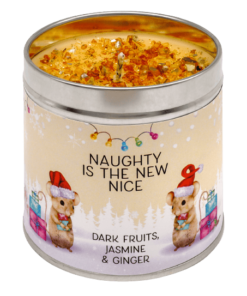Spirit of Christmas Collection – Naughty Is The New Nice | Scented Candle with Dark Fruits, Jasmine & Ginger