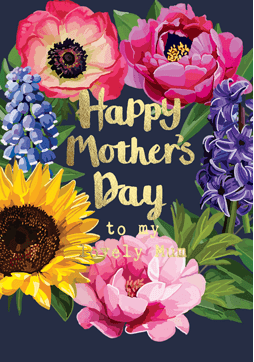 Happy Mother’s Day Floral Greeting Card by Sarah Kelleher