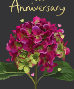 Happy Anniversary Floral Card by Sarah Kelleher