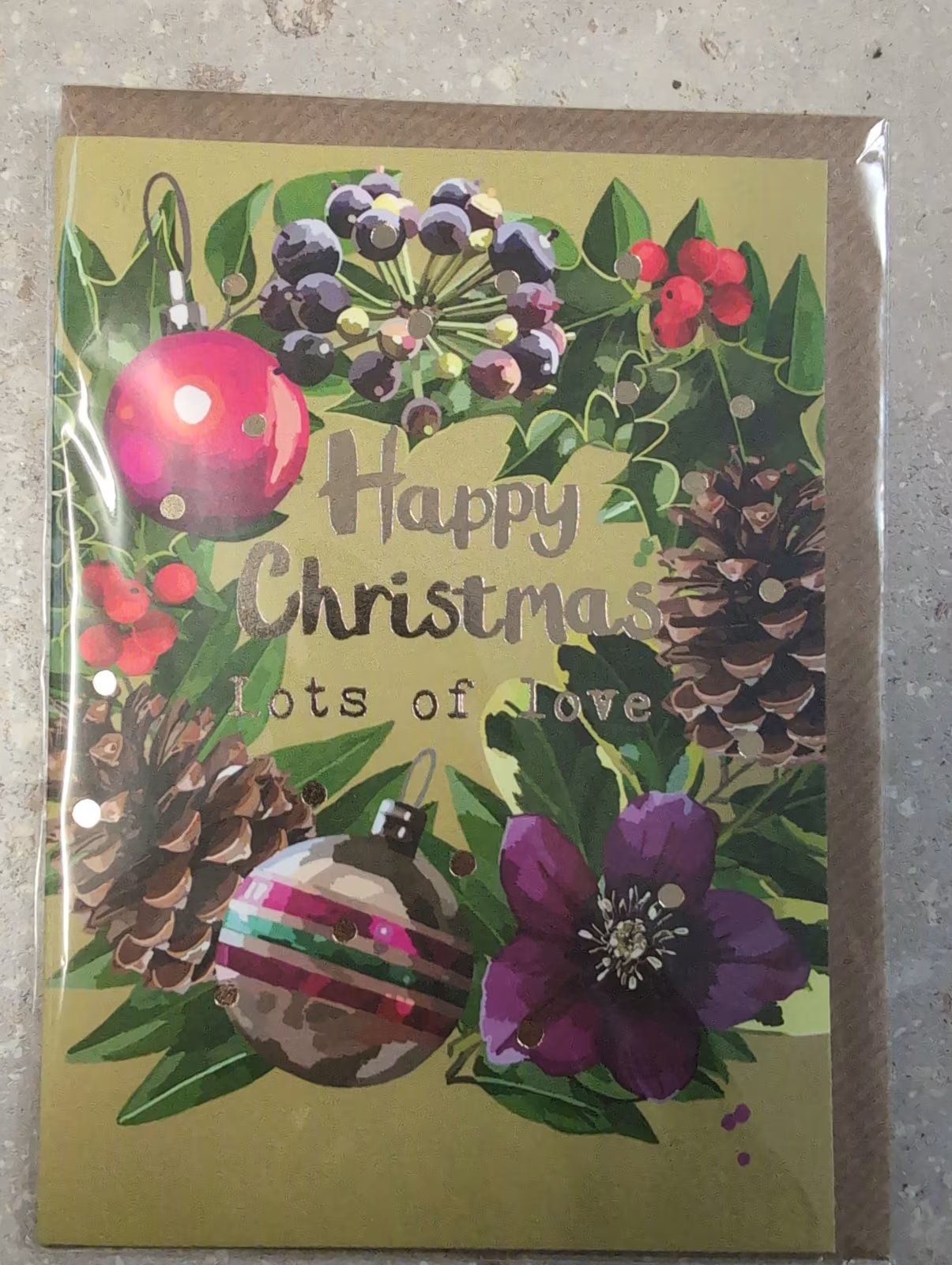 Happy Christmas, lots of love Greeting card