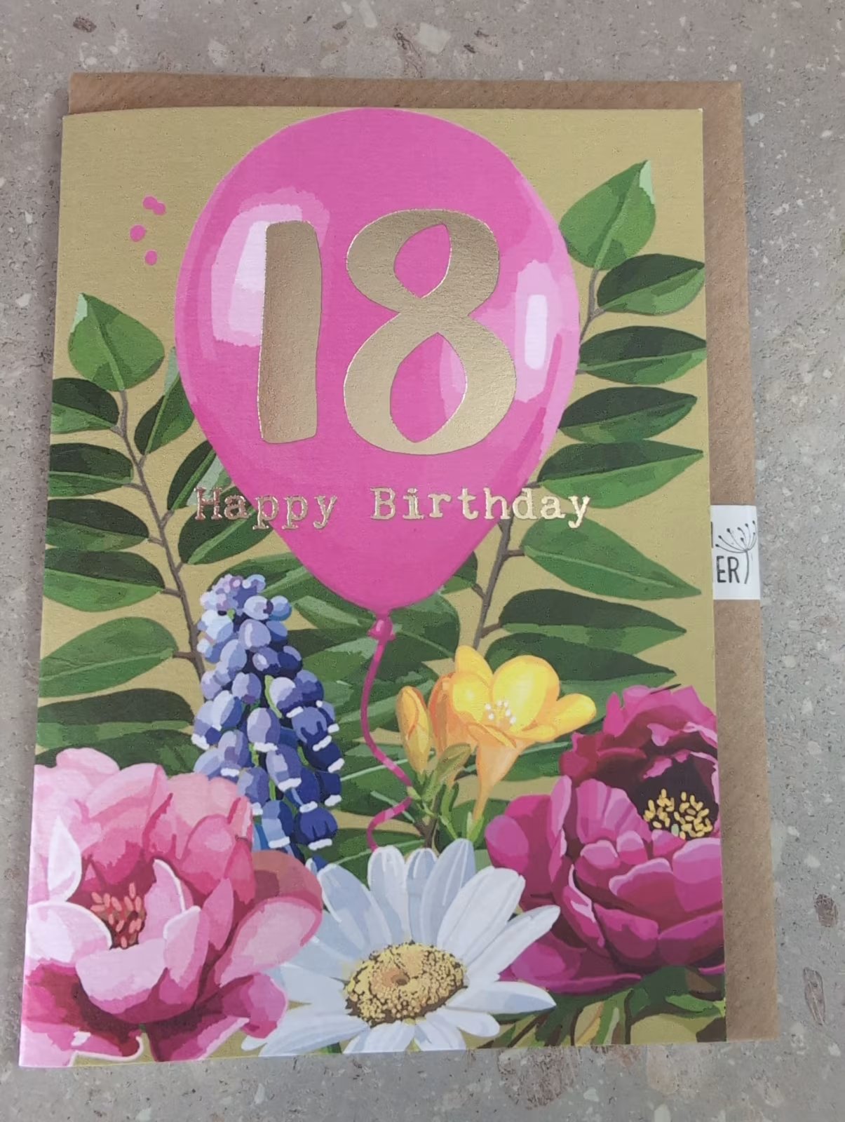 18th Happy Birthday Greeting Card